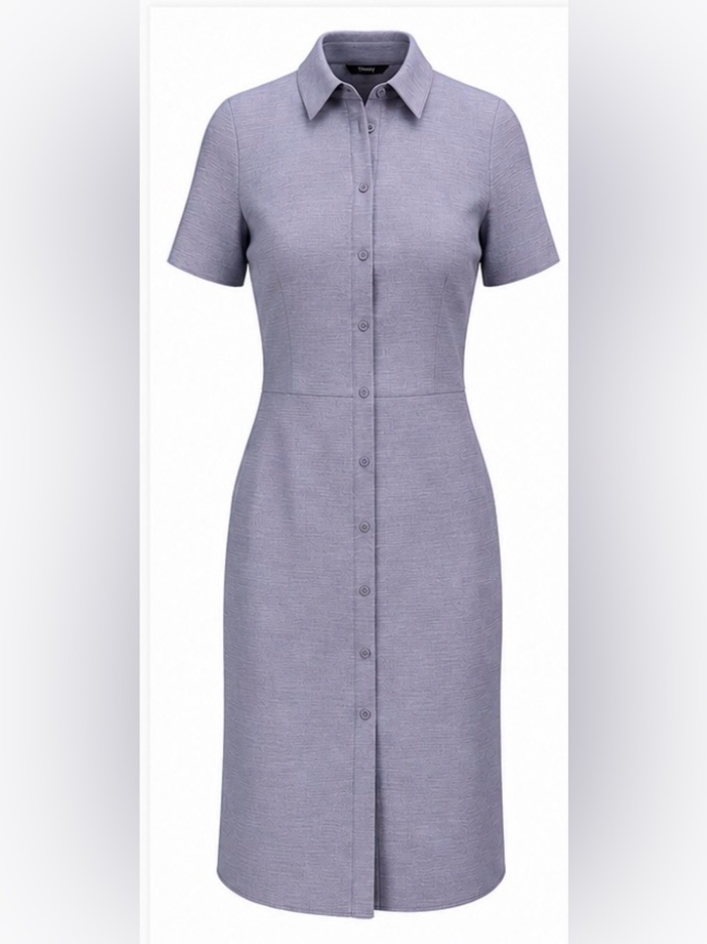 Theory NWT Eco Sharkskin Linen Blend Shirt Dress Size 10